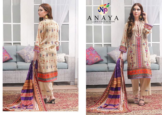 Anaya By np Print Lawn Cotton Pakistani Dress Material Wholesale Shop In Surat